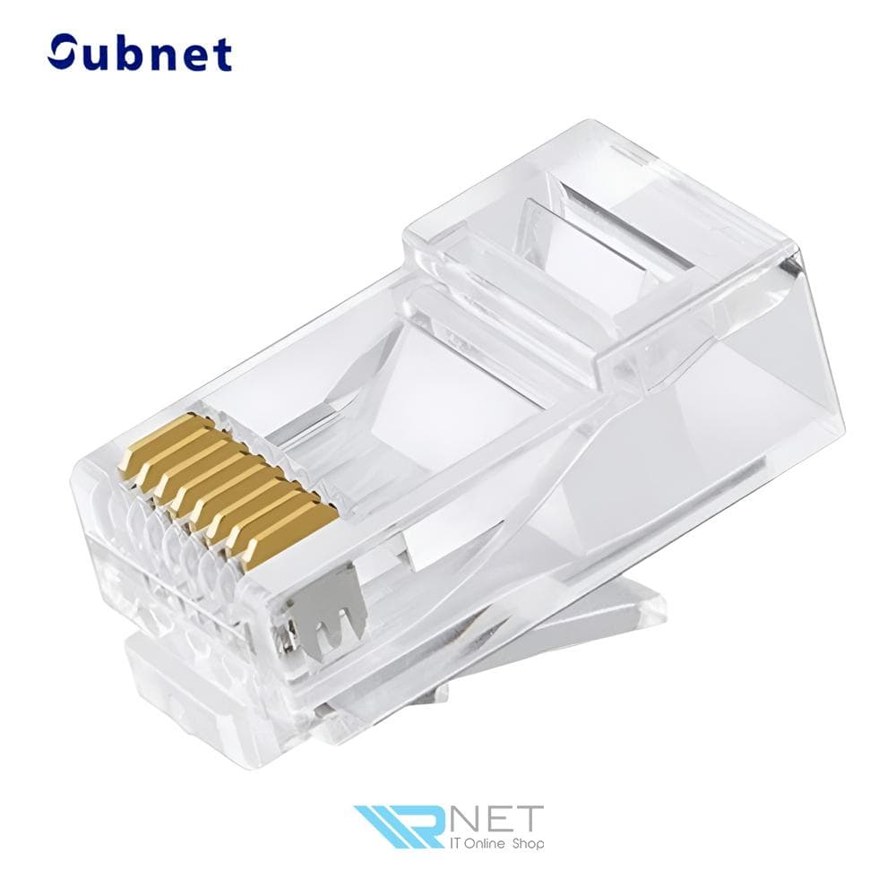 سوکت شبکه Cat6 UTP میانگذر Pass-Through یوبی نت بسته 100 عددی
