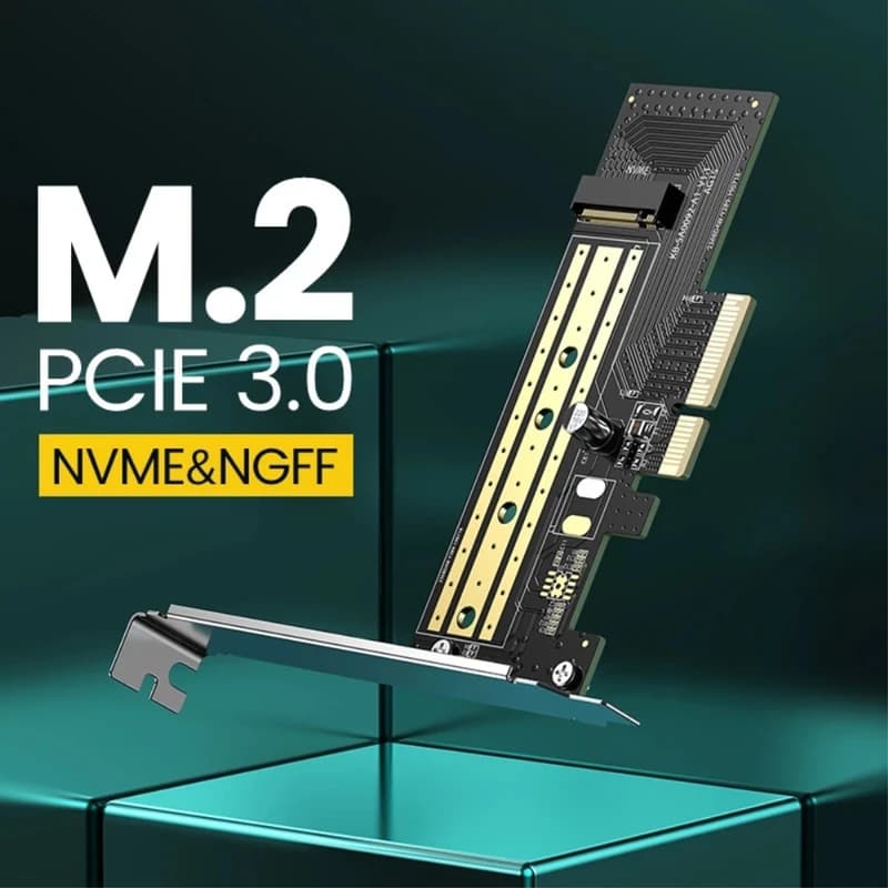 مبدل M.2 M-Key+M.2 B-Key به PCle 3.0 4X یوگرین UGREEN مدل CM302-70503 — تصویر ۵