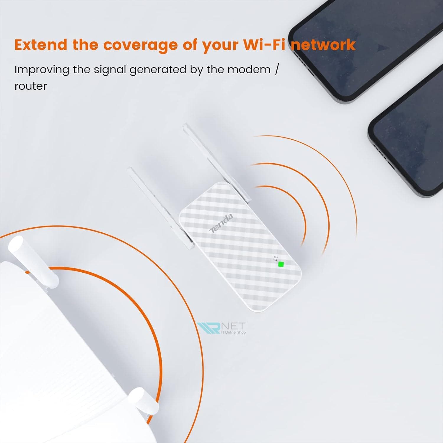 توسعه دهنده بی سیم تندا A9 Wireless N300 — تصویر ۶