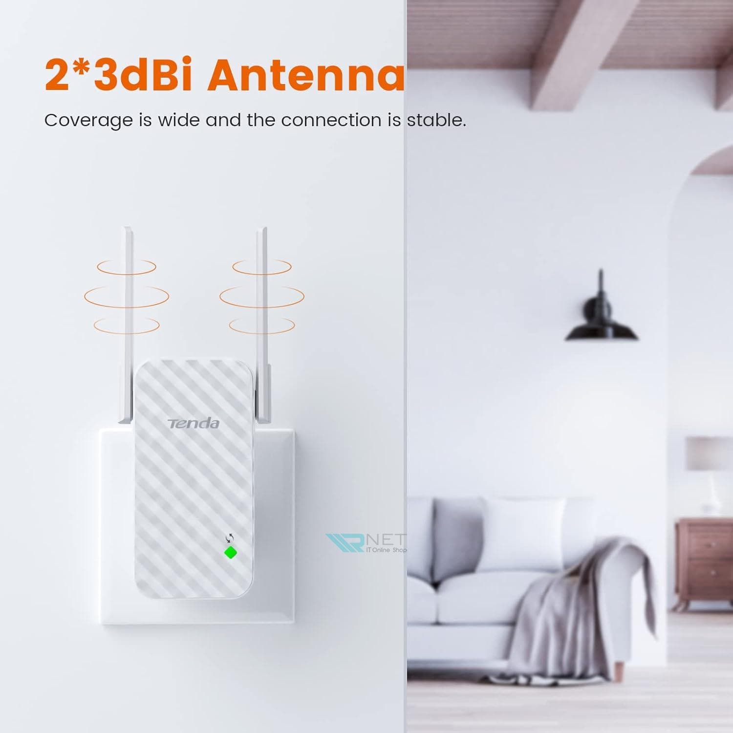 توسعه دهنده بی سیم تندا A9 Wireless N300 — تصویر ۸