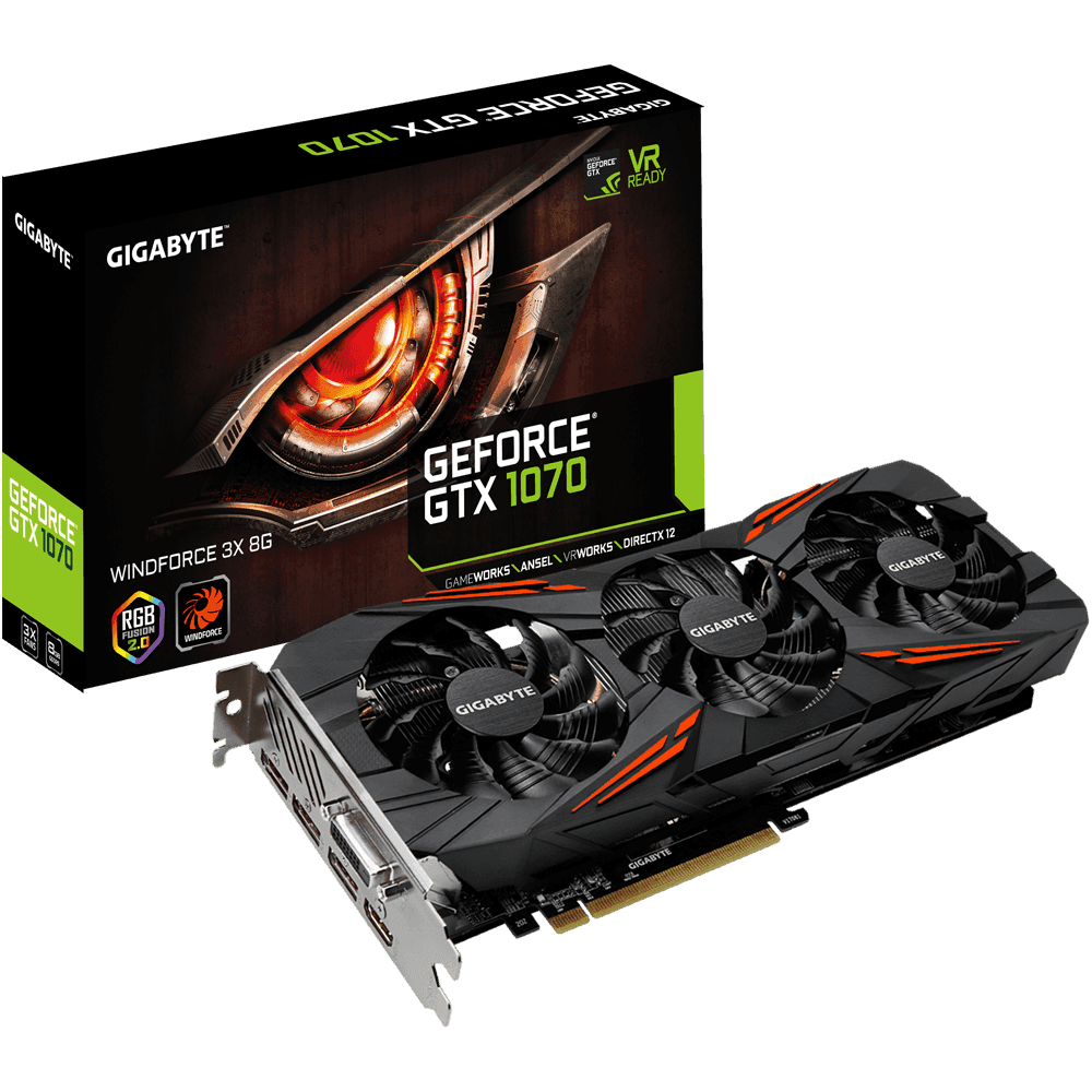 کارت گرافیک Gigabyte GeForce GTX 1070