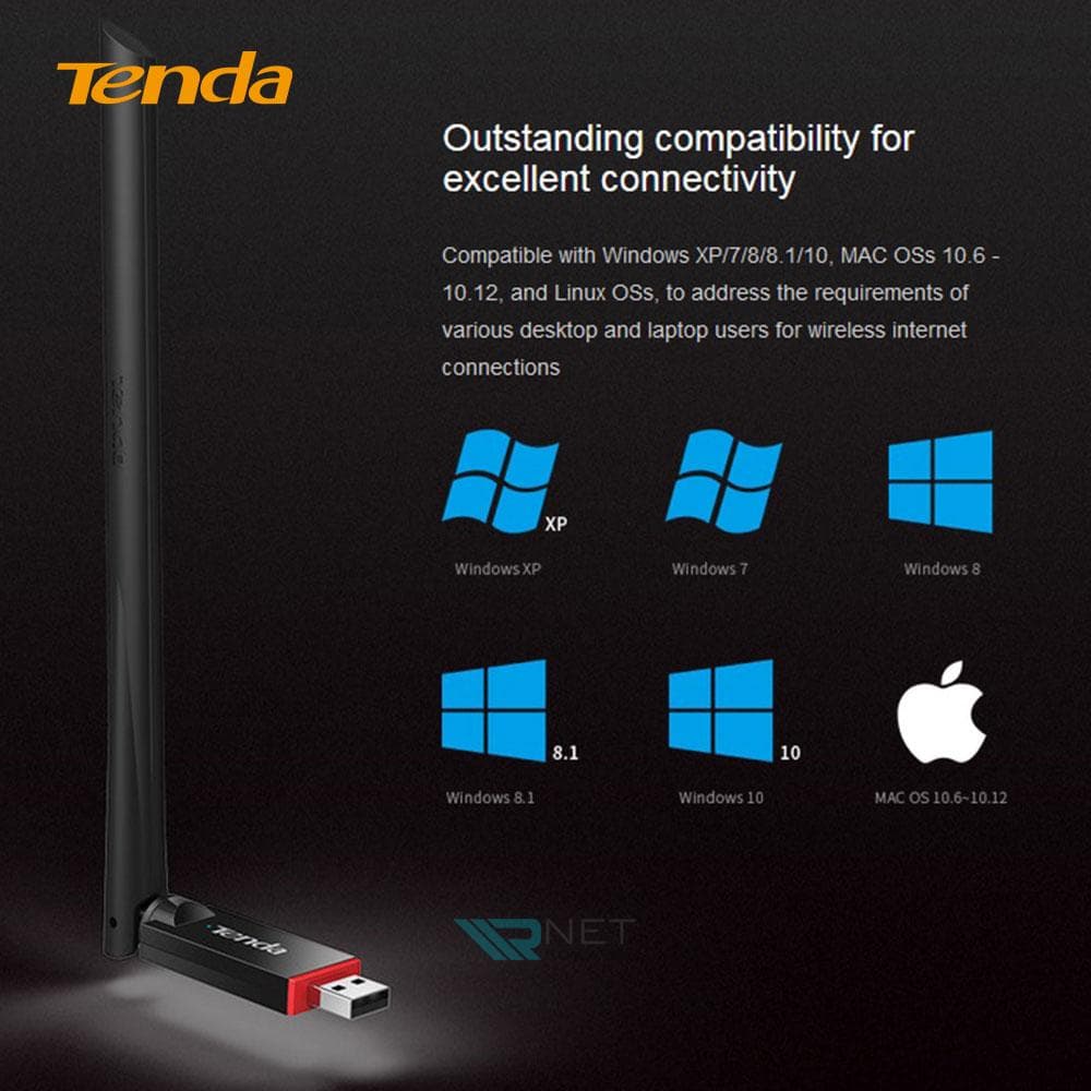 کارت شبکه USB وایرلس N300 تندا مدل Tenda U6 — تصویر ۴