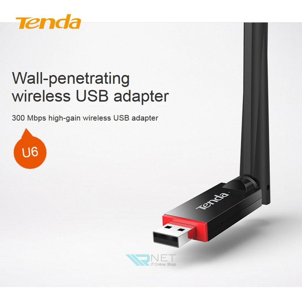 کارت شبکه USB وایرلس N300 تندا مدل Tenda U6 — تصویر ۵