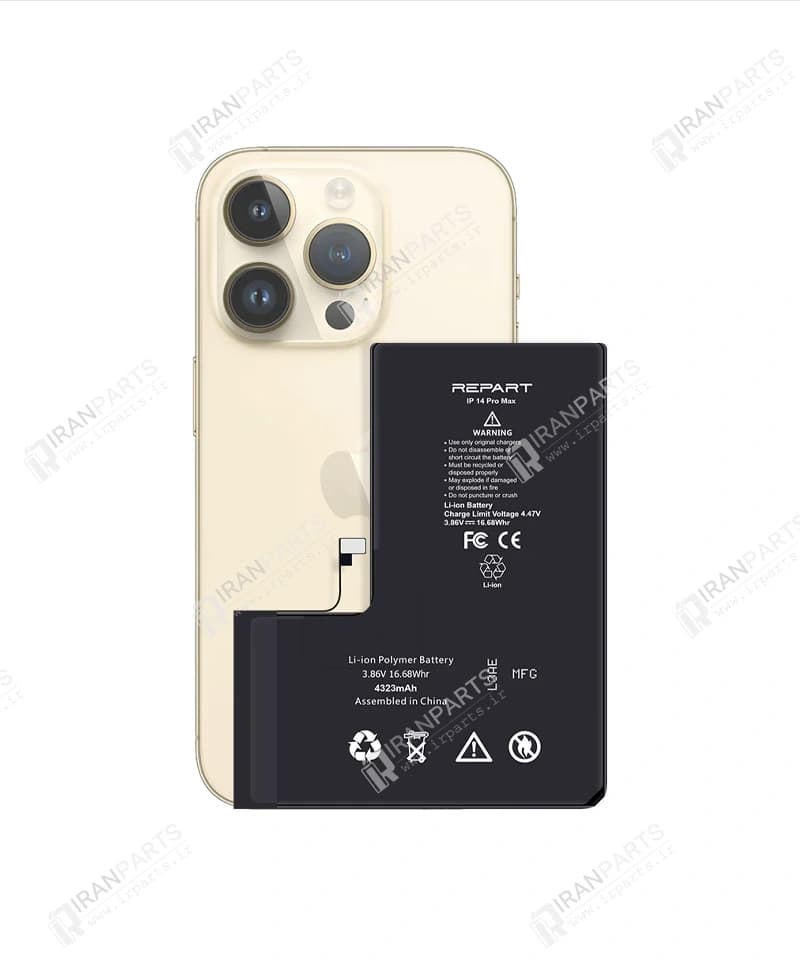 باتری آیفون 14 پرو مکس برند ریپارت | iPhone 14 Pro Max Battery — تصویر ۲