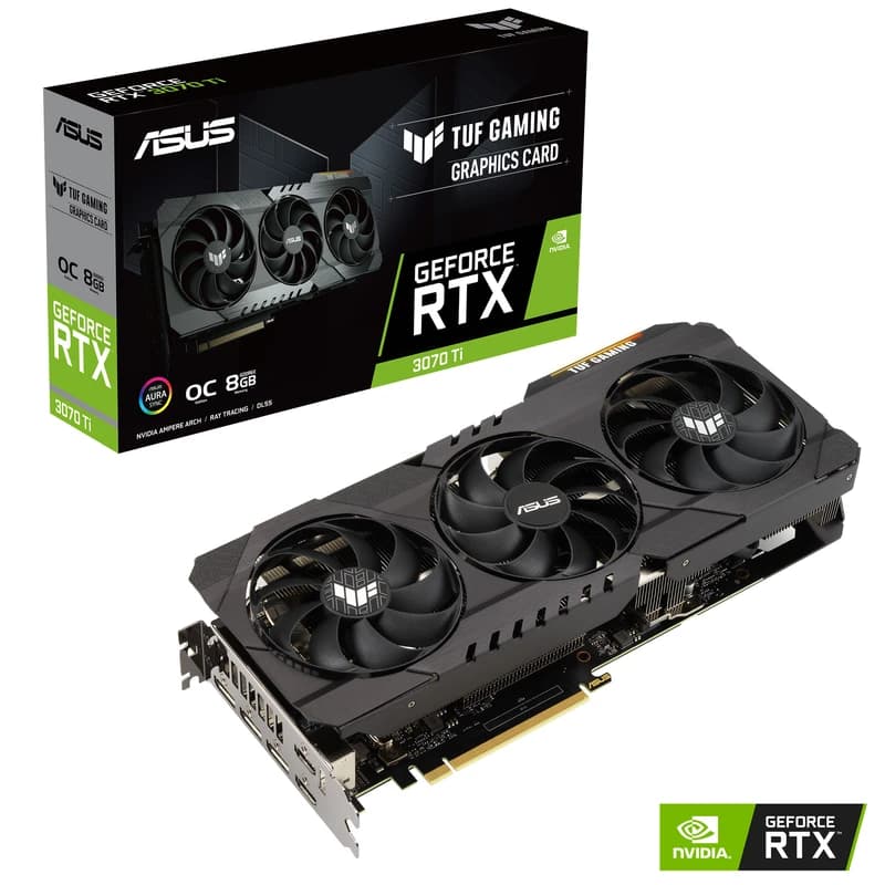 کارت گرافیک استوک ایسوس مدل TUF Gaming GeForce RTX 3070 Ti OC Edition 8G