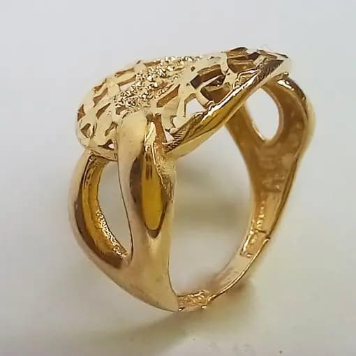 انگشتر طلا روس زنانه (کد 7848) — تصویر ۹