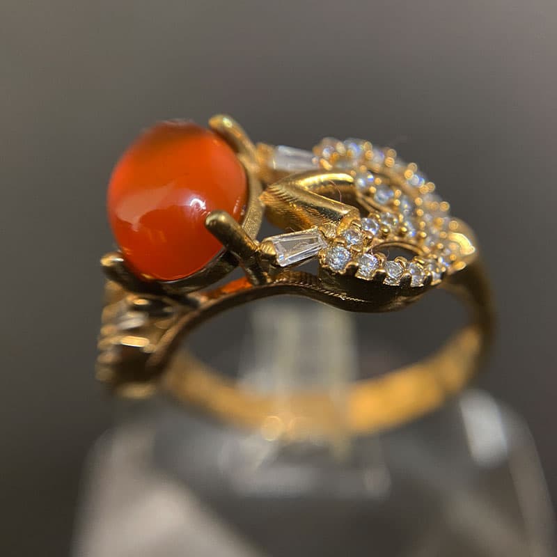 انگشتر زنانه طلاروس (کد 2291) — تصویر ۶