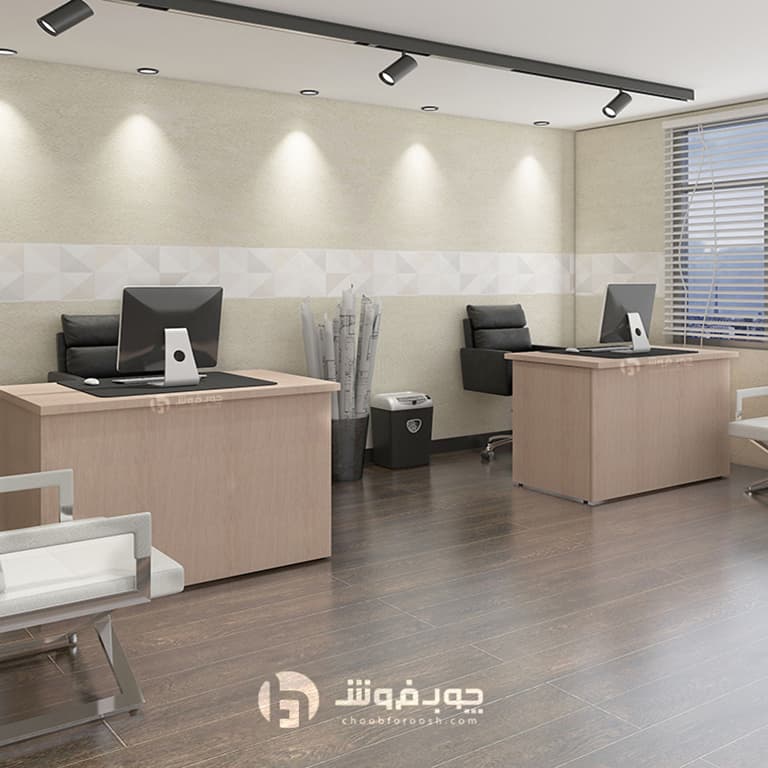 میز اداری MDF کمد دار مدل T101 — تصویر ۲