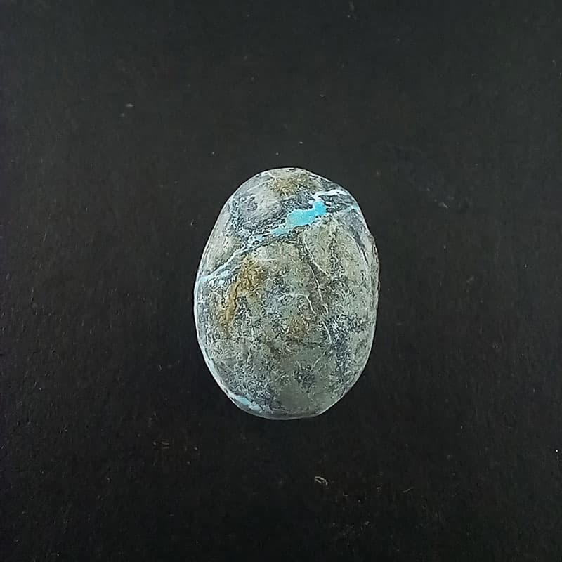 سنگ فیروزه آبی رگه نقره (کد 6418) — تصویر ۴