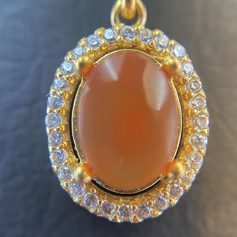 پلاک عقیق یمانی طلاروس (کد 0543) — تصویر ۴