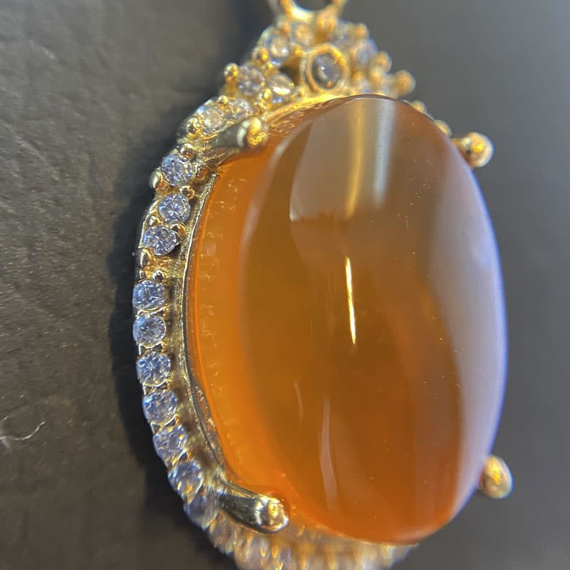 پلاک عقیق یمانی طلاروس (کد 0538) — تصویر ۴