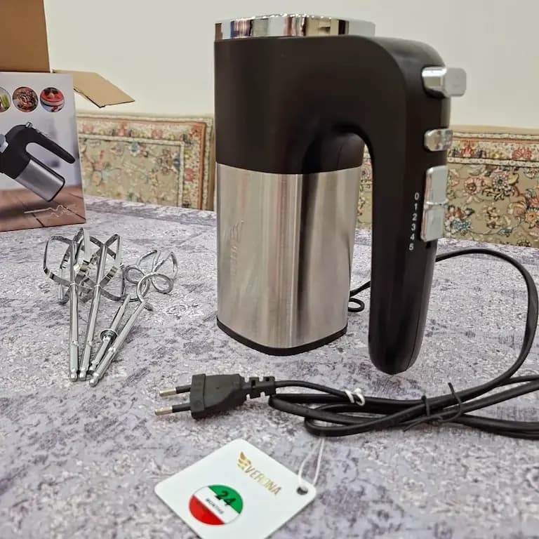 همزن برقی ورونا مدل VEM77T توان 500 وات 5 سرعته — تصویر ۵