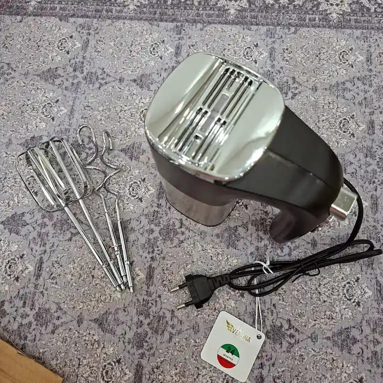 همزن برقی ورونا مدل VEM77T توان 500 وات 5 سرعته — تصویر ۶