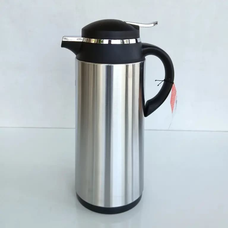 فلاسک کازوکی 1.9 لیتر بدنه استیل شیشه دار — تصویر ۳