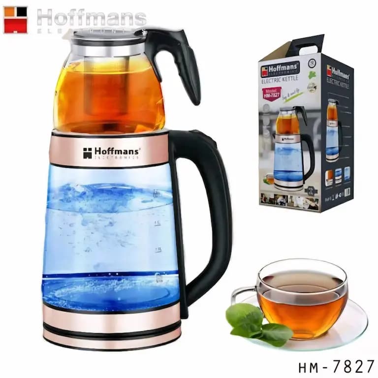 چای ساز هافمن مدل HM-7827 روهمی 1500 وات — تصویر ۳