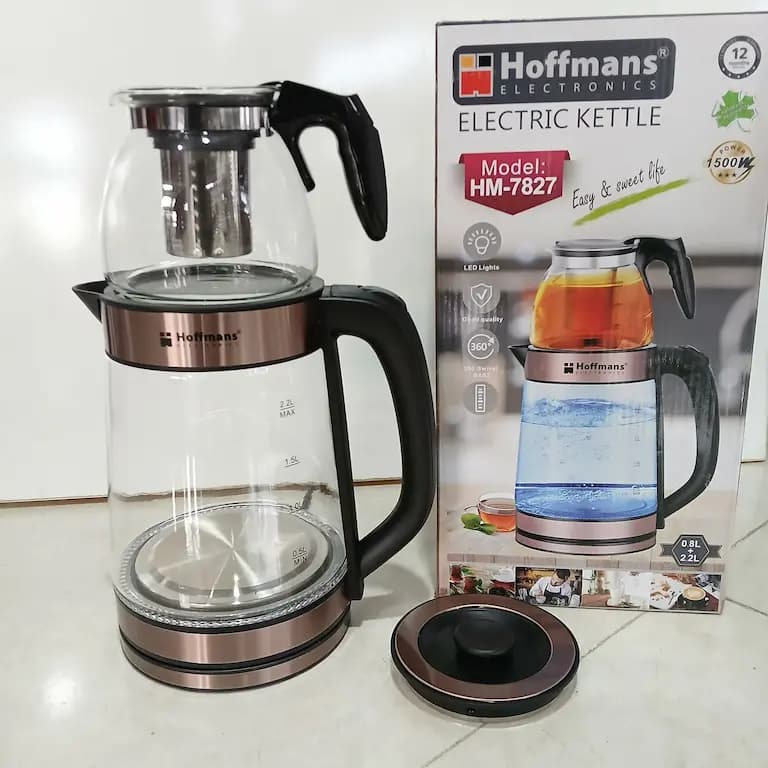 چای ساز هافمن مدل HM-7827 روهمی 1500 وات — تصویر ۸