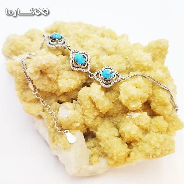 دستبند فیروزه زنانه