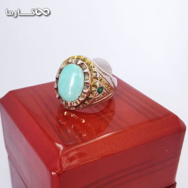 انگشتر فیروزه دست ساز کد (2003) — تصویر ۶