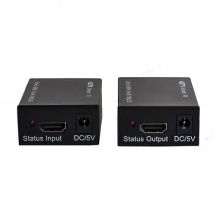 اکستندر HDMI شبکه مدل HDTV-60M به همراه آداپتور — تصویر ۳