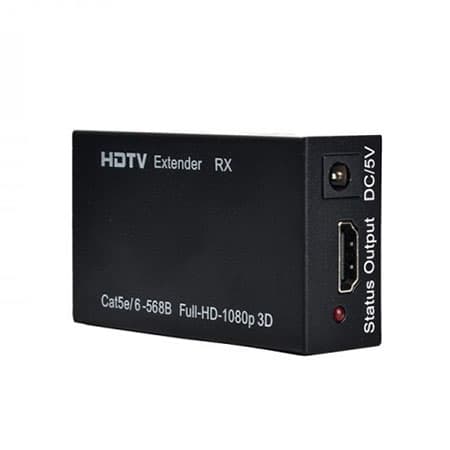اکستندر HDMI شبکه مدل HDTV-60M به همراه آداپتور — تصویر ۴