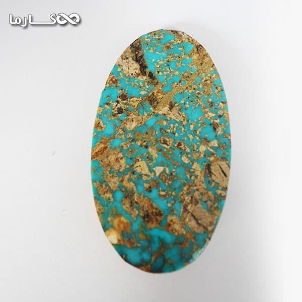 فیروزه مدالی اصیل و مغز فیروزه ای (کد 6003) — تصویر ۲