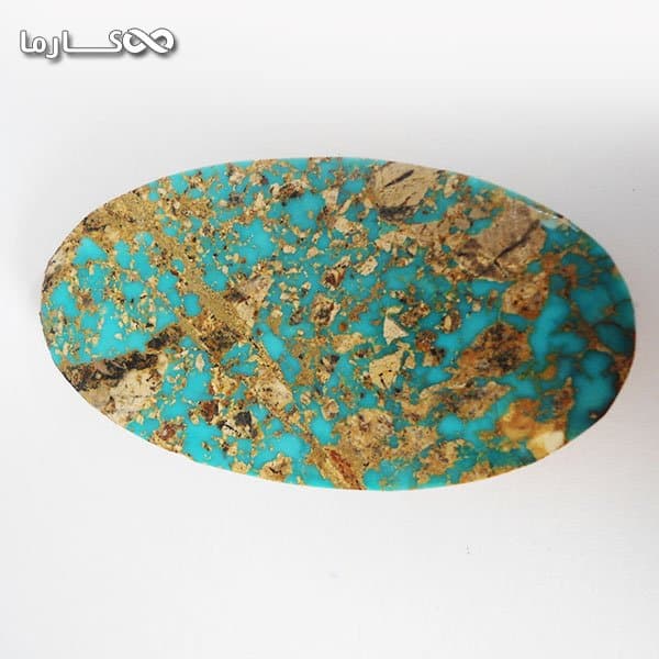 فیروزه مدالی اصیل و مغز فیروزه ای (کد 6003) — تصویر ۳