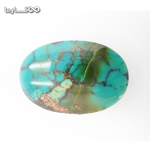 سنگ فیروزه مدالی و انگشتری اصیل و خوش تراش نیشابوری — تصویر ۵