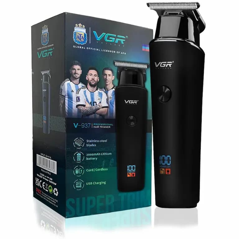 ماشین اصلاح خط زن وی جی آر مدل V-937 شارژی — تصویر ۵