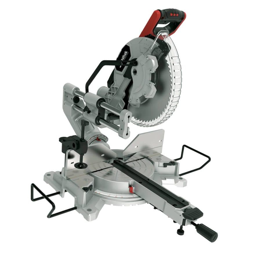 اره فارسی بر 305 میلیمتر دوبل با اسلاید عمودی و نور محک مدل MS-305/340