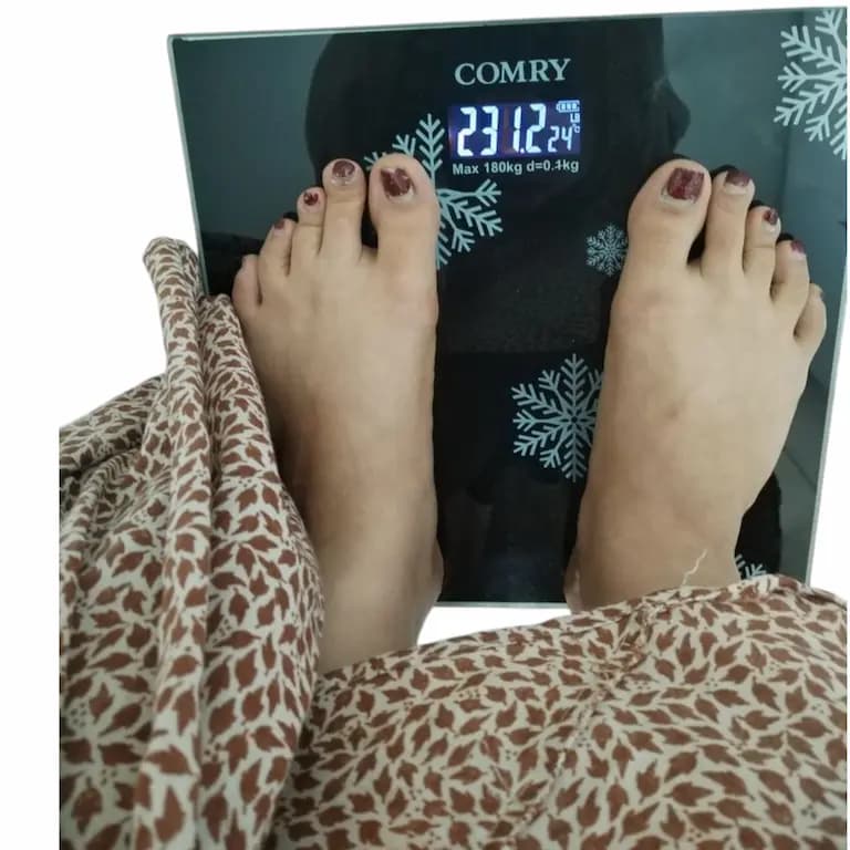 ترازو وزن کشی دیجیتال کُمری COMRY مدل برفی — تصویر ۸
