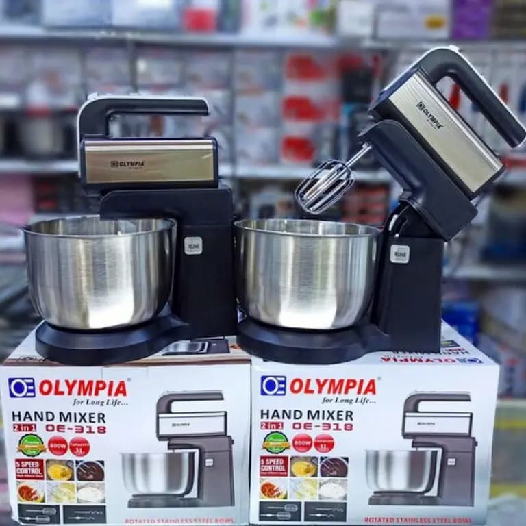 همزن برقی المپیا مدل OE-318 کاسه دار چرخشی — تصویر ۶
