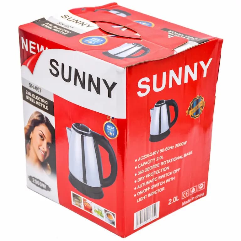 کتری برقی سانی SUNNY مدل SN-007 توان 2000 وات — تصویر ۵
