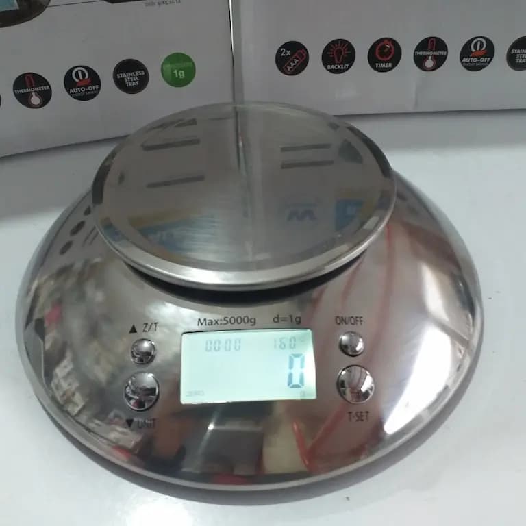 ترازو آشپزخانه دیجیتال واگنر کاسه دار استیل 5Kg — تصویر ۶