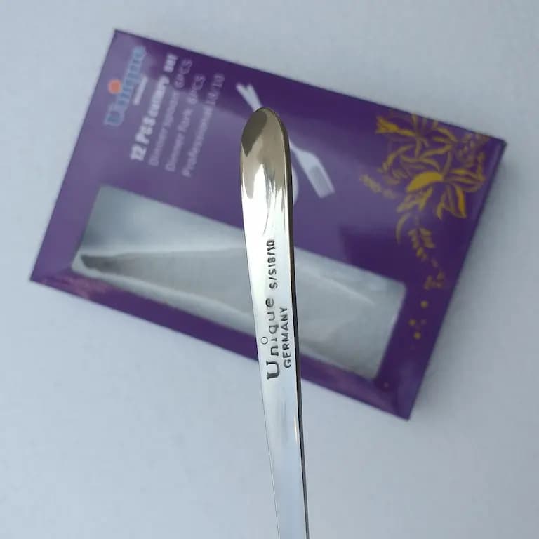 قاشق چنگال یونیک پاریس 6 نفره 12 پارچه استیل 18/10 — تصویر ۷