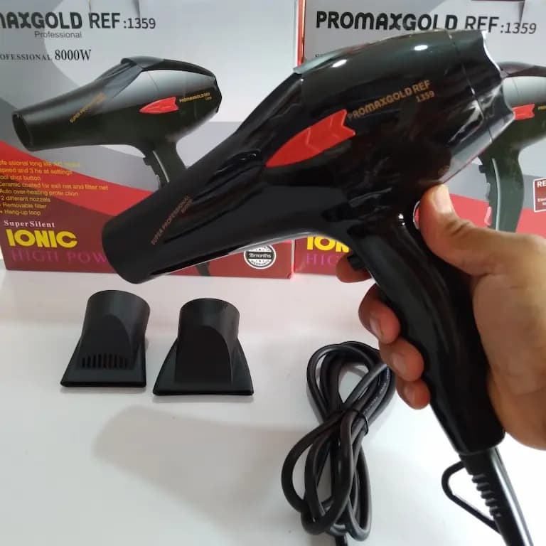سشوار پرومکس گلد 8000 وات REF 1359 موتور سنگین — تصویر ۵
