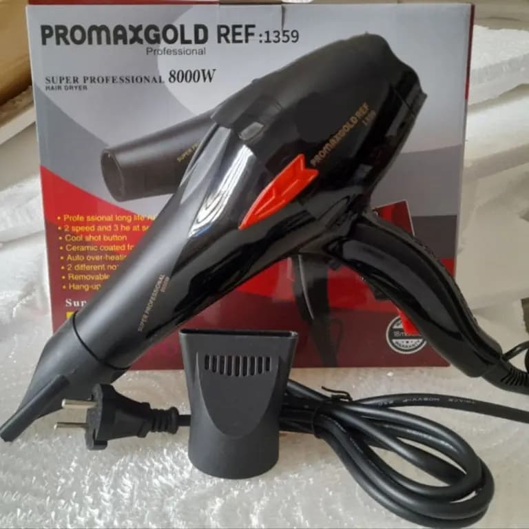 سشوار پرومکس گلد 8000 وات REF 1359 موتور سنگین — تصویر ۷