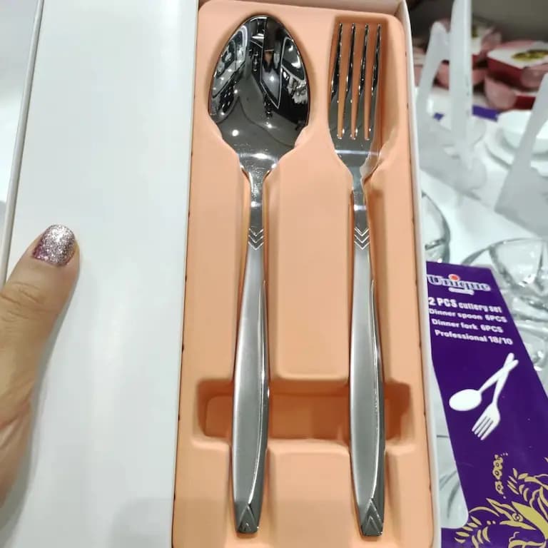 قاشق چنگال یونیک مدل ماینز پرنس ۶ نفره استیل 18/10 — تصویر ۶
