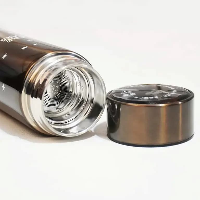 فلاسک هوشمند درجه دار ستاره ای 0.5 لیتری استیل — تصویر ۵