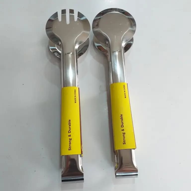 انبر سالاد استیل گرد Strong & Durable سایز 22 — تصویر ۷