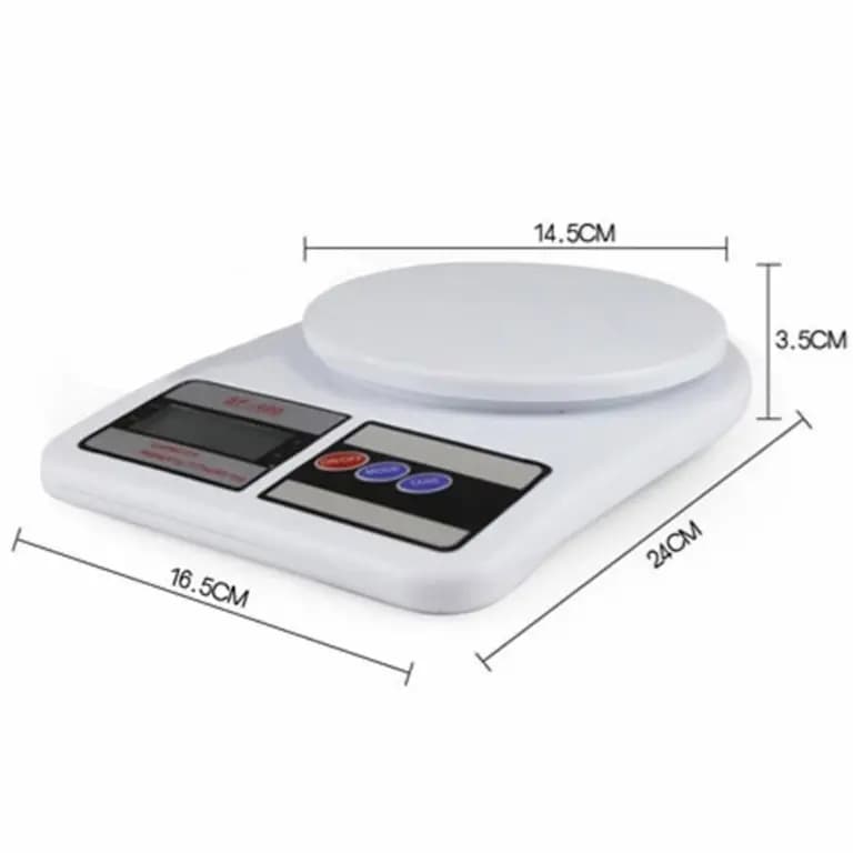 ترازوی آشپزخانه الکترونیک مدل SF-400 ظرفیت 10 کیلوگرم — تصویر ۳