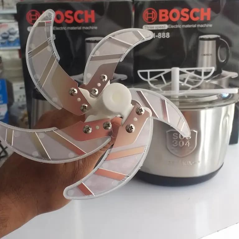 خردکن بوش 5 لیتری کاسه استیل 3200 وات BSI-888 — تصویر ۵