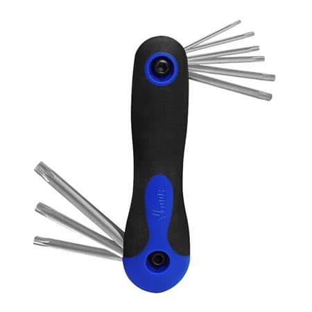 آچار آلن ستاره‌ای کوتاه وی تولز مدل VT2221 مجموعه 9 عددی