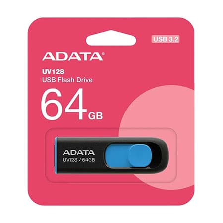 فلش مموری ای دیتا USB3.2 مدل UV128 ظرفیت 64 گیگابایت