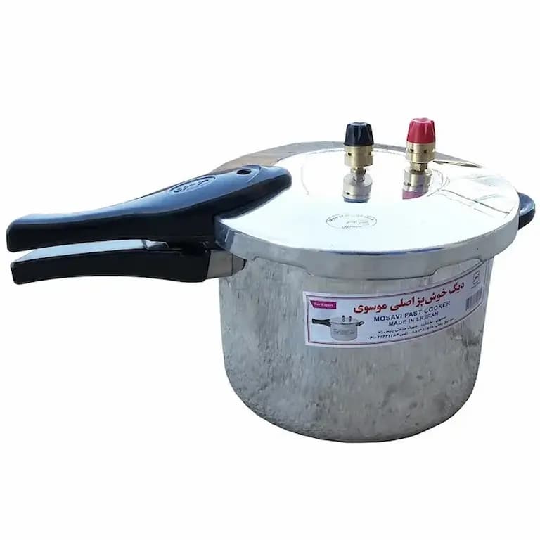 دیگ خوش پز زودپز موسوی دسته بلند 6.5 لیتری 10 نفره