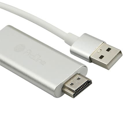 کابل تبدیل HDMI به USB-C / microUSB / Lightning پرووان مدل PCH70 طول 1.8متر — تصویر ۵