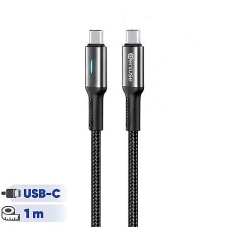 کابل تبدیل USB-C به USB-C بنیوس مدل BE-CA02 طول 1 متر