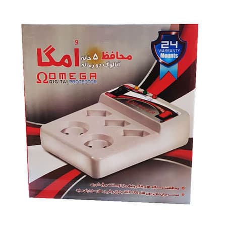 محافظ ولتاژ امگا مدل 5 خانه کلید دار طول 1.3 متر — تصویر ۹