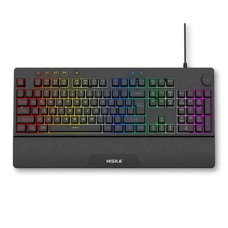 کیبورد سیم دار گیمینگ هیسکا مدل Xstrike HX-KEG405 — تصویر ۲