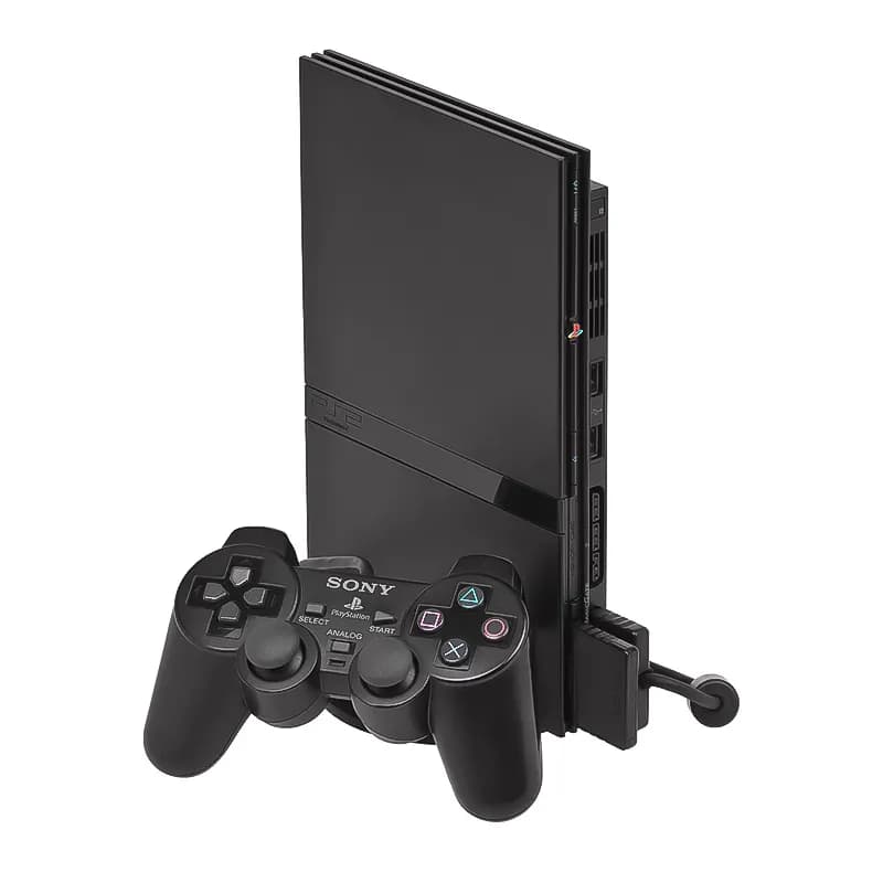 کنسول بازی سونی Sony PlayStation 2 Slim + فلش کپی خور و دسته بازی