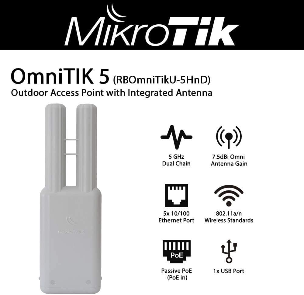 اکسس پوینت بی سیم میکروتیک مدل OmniTIK 5 ac — تصویر ۴